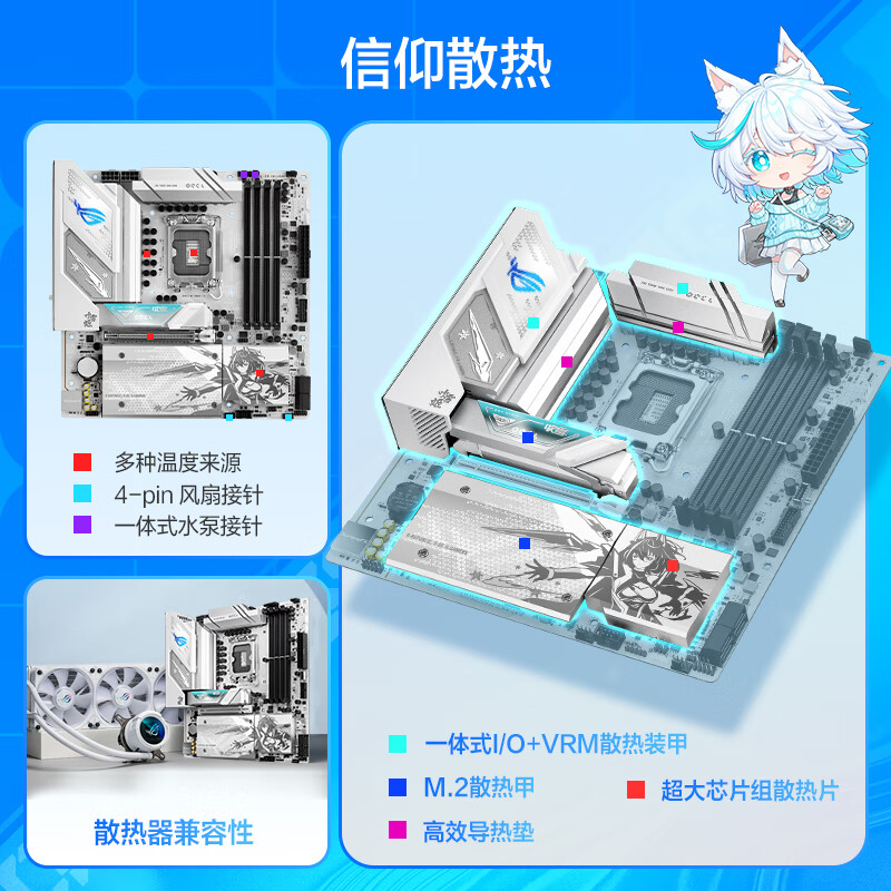 华硕ROG STRIX B860-G GAMING WIFI S 小吹雪主板支持CPU 245KF/230/225 (Intel B860）