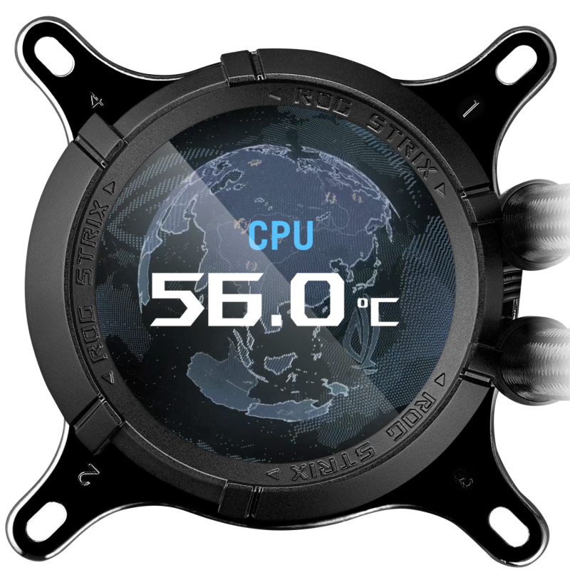 华硕ROG STRIX 飞龙3代 360 LCD 2.1英寸高清圆屏 60hz 一体式CPU水冷散热器 低噪音水泵