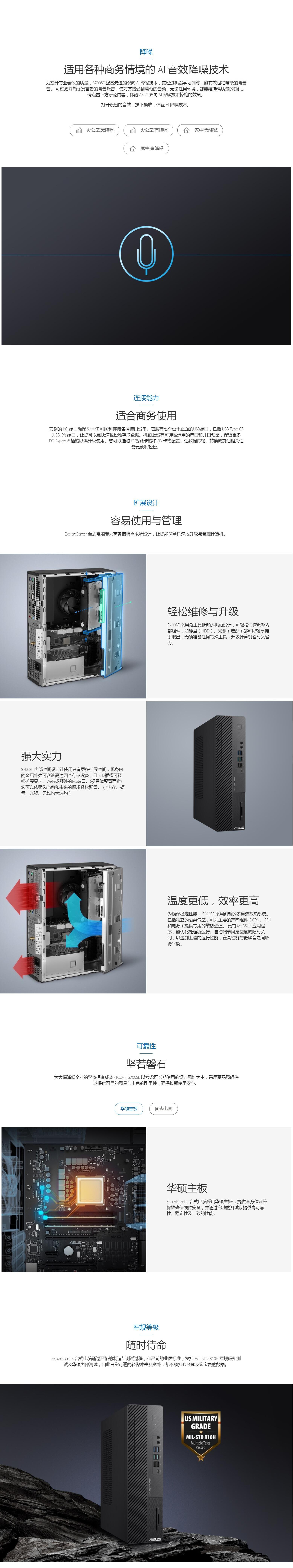 华硕台式电脑破晓S700SE I3-13100 8G 512G 9L小机箱WiFi 24寸液晶27寸