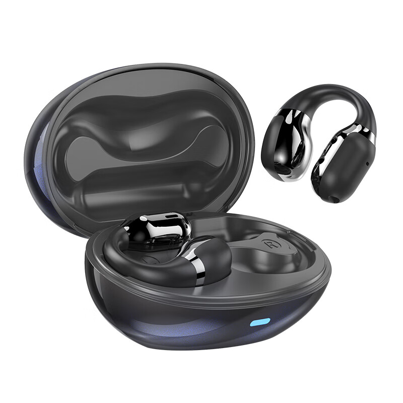 ZGA幻彩GS09S 气传导TWS蓝牙耳机 白色黑色绿色粉色 夹耳式运动无线