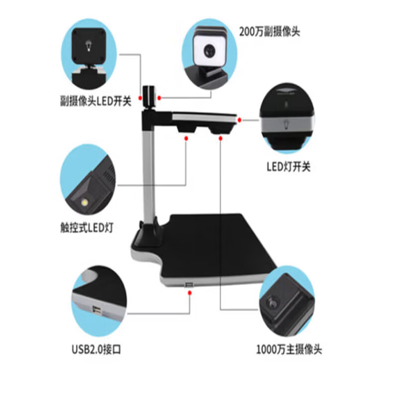 讯光 XG1020AF 高清扫描仪办公专业 防反光 不动产 街道办 社保 网签 福建三资平台使用 高拍仪扫描仪